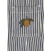 Ecru/donkerblauwe gestreepte salopette - Fender overall naval stripe